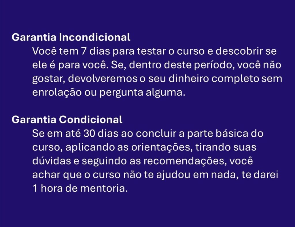 Garantias Curso Estatística