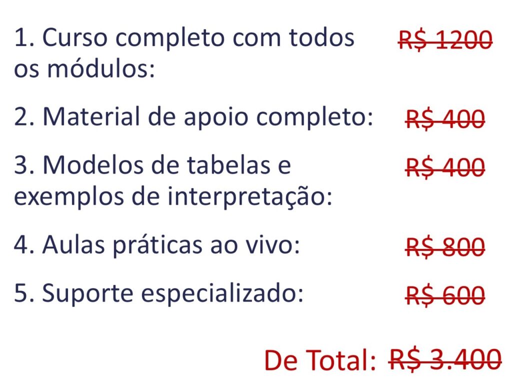 Bônus curso estatística aplicada